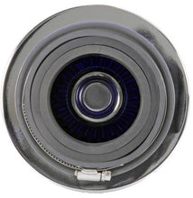 Load image into Gallery viewer, K&amp;N Universal Air Filter Chrome Round Tapered Blue - 4in Flange ID x 1.125in Flange Length x 5.5in H - RG-1001BL