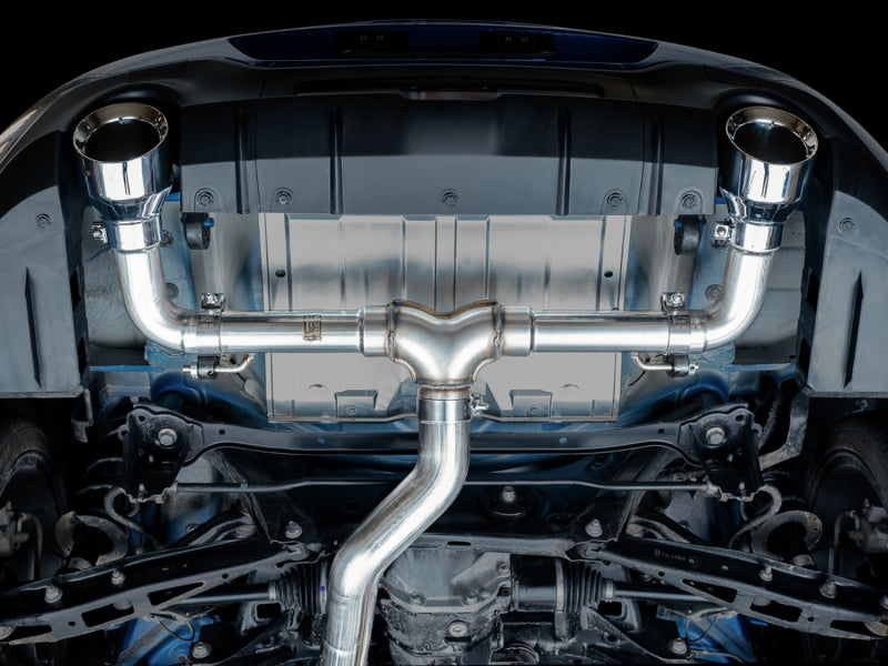 AWE Tuning Subaru BRZ/ Toyota GR86/ Toyota 86 Track Edition Cat-Back Exhaust- Chrome Silver Tips - 3020-32279