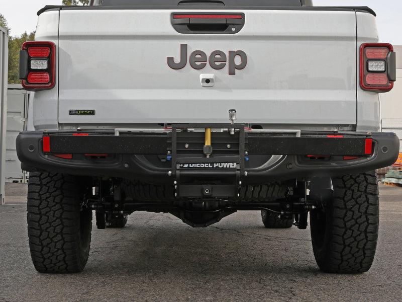 aFe 2021+ Jeep Gladiator V6-3.0L (td) Vulcan Series 3in 304SS HT DPF-Back Exhaust System - Black Tip - 49-38094-B