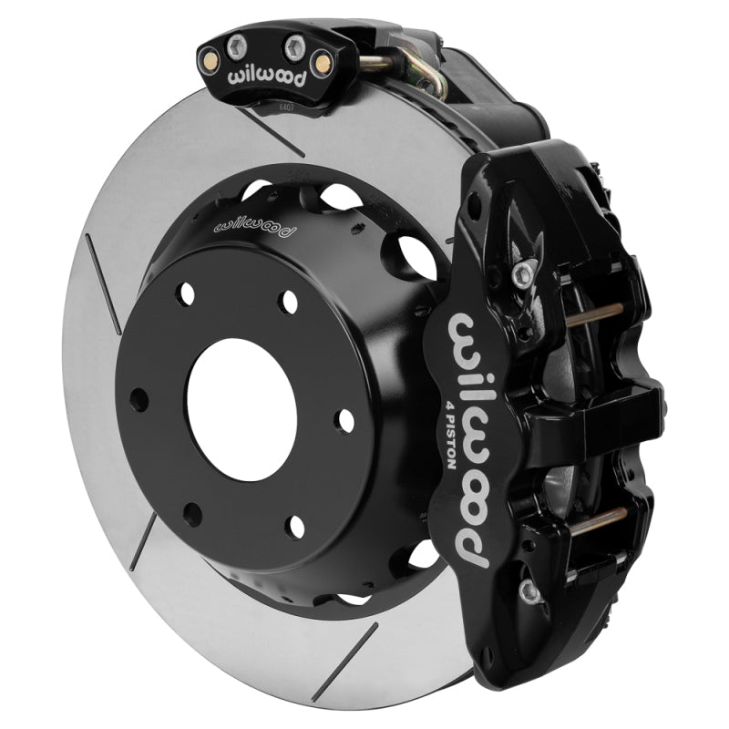 Wilwood kit rear EPB AERO4 big ford new style 2.50 offset 14.00 rotor GT 6 lug - 140-18153