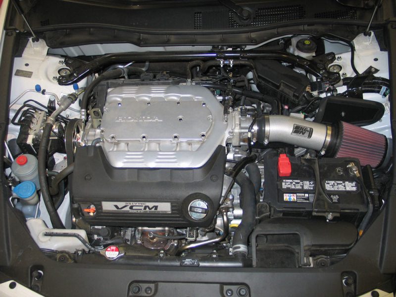 K&N 08 Honda Accord 3.5L-V6 Silver Typhoon Short Ram Intake - 69-1210TS