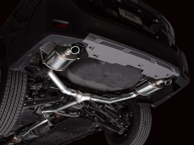 AWE Tuning 20-25 Subaru Outback (Wilderness & XT) 0FG Cat-Back Exhaust w/Dual BashGuards - 3015-38246