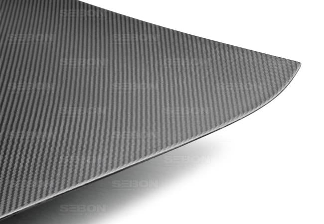 Seibon 09-12 Nissan GTR R35 OEM Dry Carbon Fiber Trunk/Hatch (NO Spoiler Holes) - TL0910NSGTR-OE-DRY