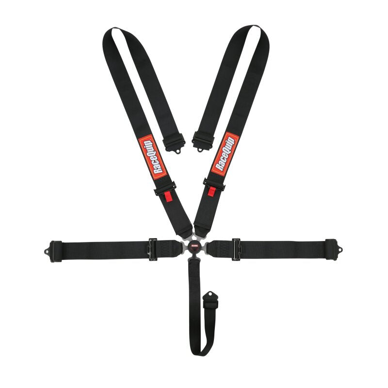 RaceQuip Black SFI CAMLOCK 5pt PD Lap Seat Belt - 741001RQP