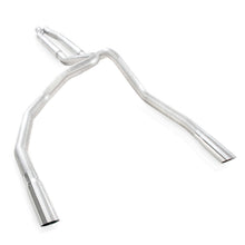 Load image into Gallery viewer, Stainless Works 2011-14 F-150 5.0L 3in Exhaust S-Tube Mufflers Under Bumper Exit - FT11CBUB