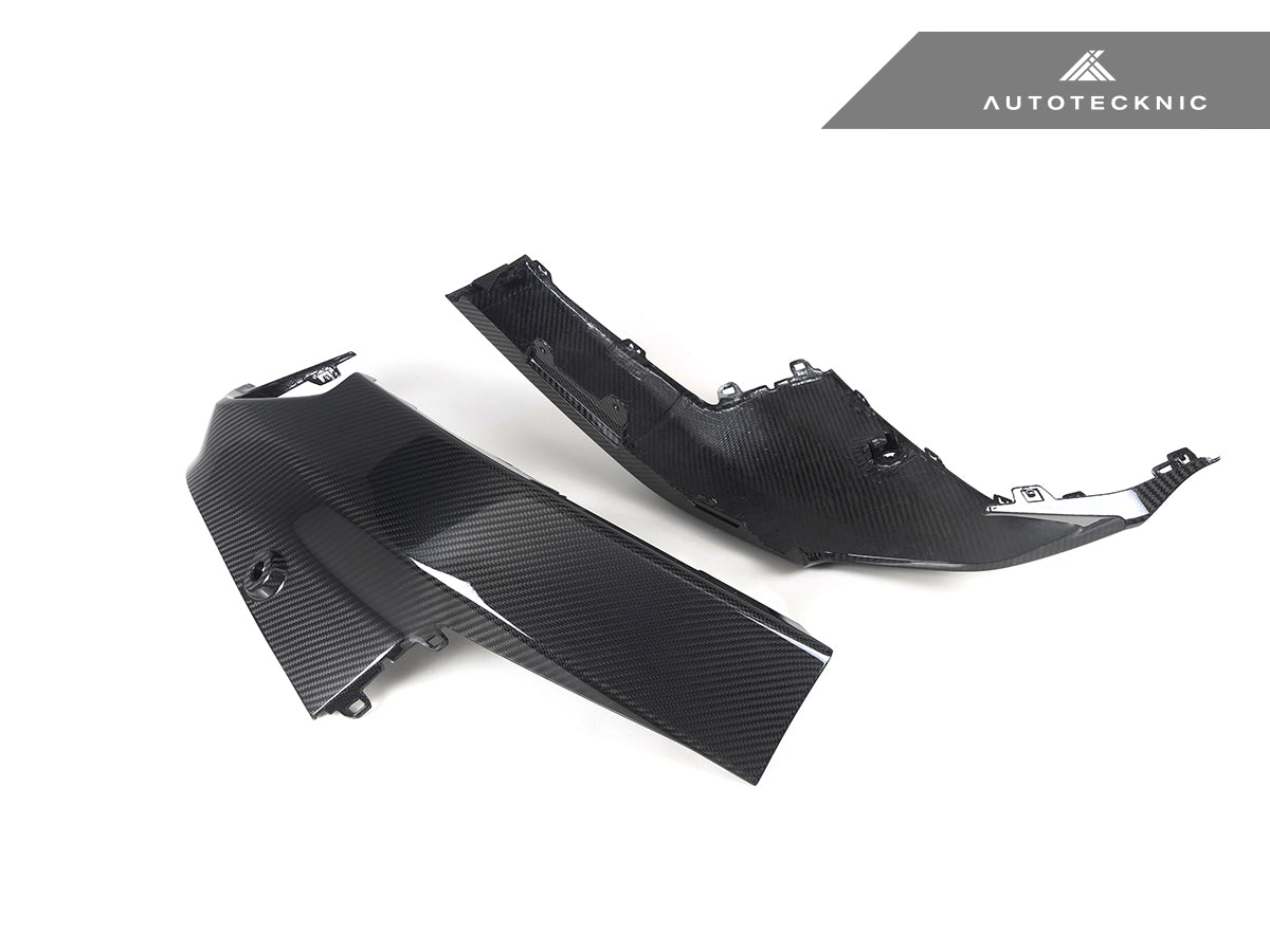 AutoTecknic Dry Carbon Rear Side Diffuser Set - BMW G42 2-Series