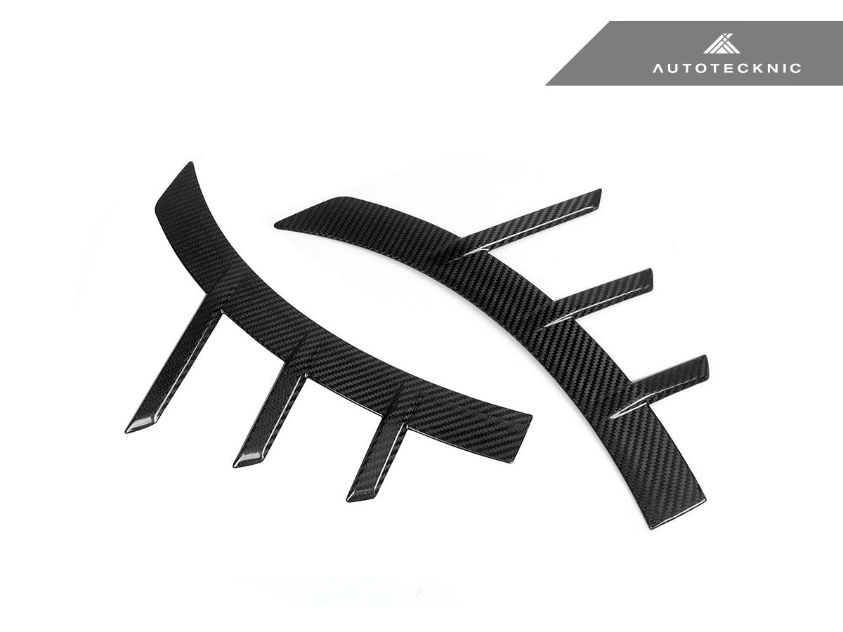AutoTecknic Dry Carbon Front Fender Arch Trim Set - BMW G87 M2
