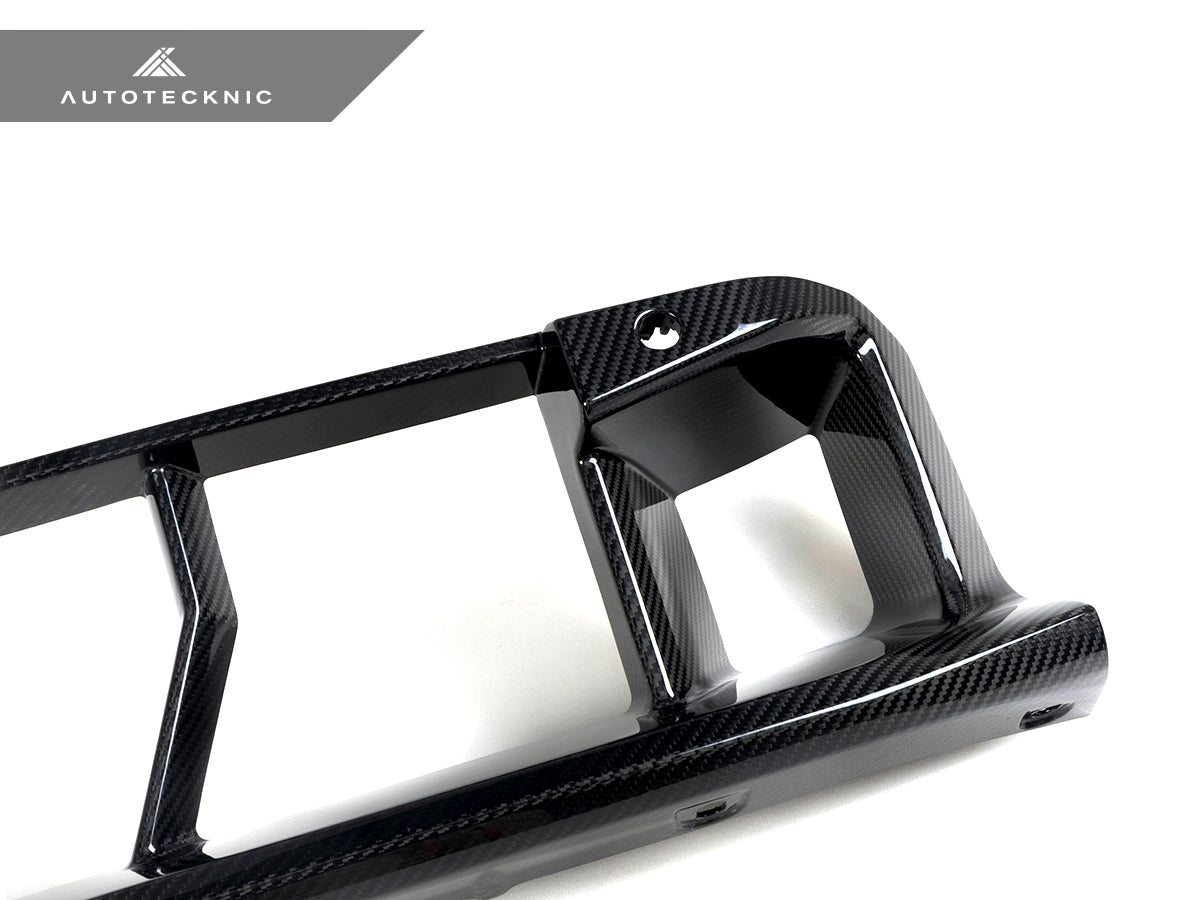 AutoTecknic Dry Carbon OEM-Spec Center Bumper Trim - BMW G87 M2