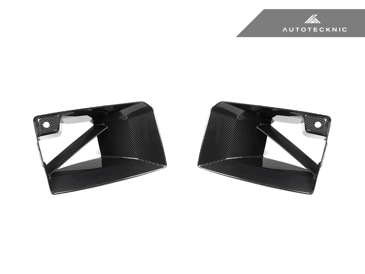 AutoTecknic Dry Carbon Front Bumper Lower Vent Set - BMW G87 M2