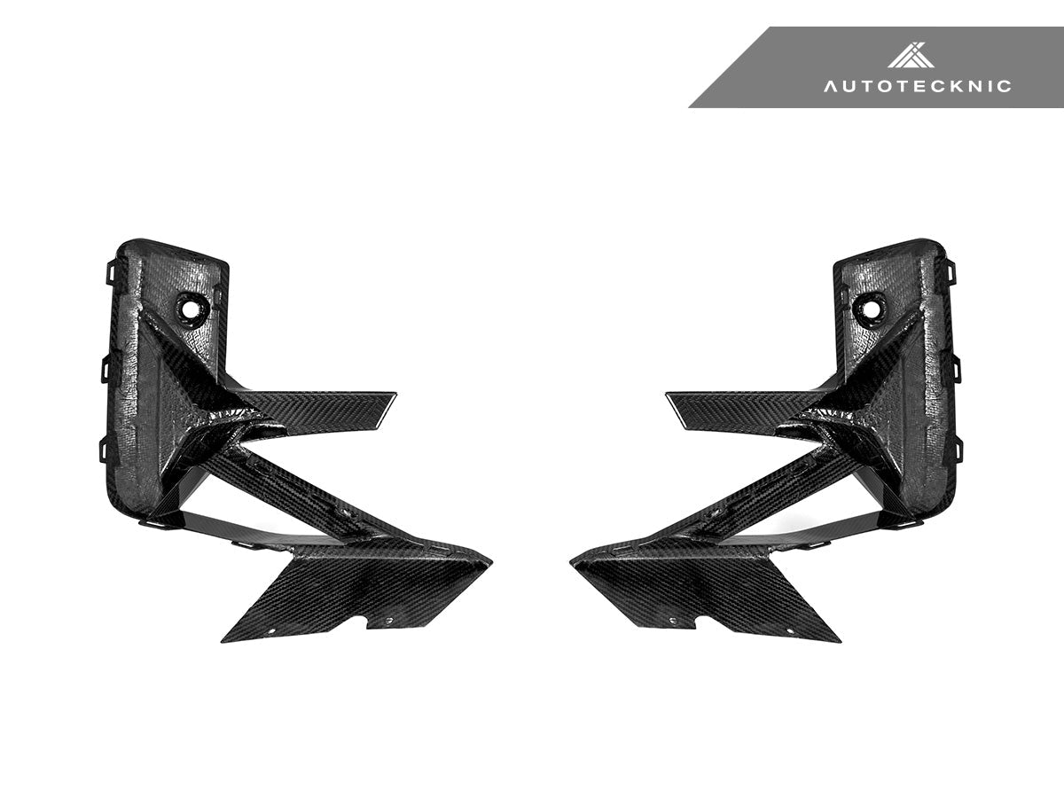 AutoTecknic Dry Carbon Front Bumper Trim Set - BMW F97 X3M LCI | F98 X4M LCI