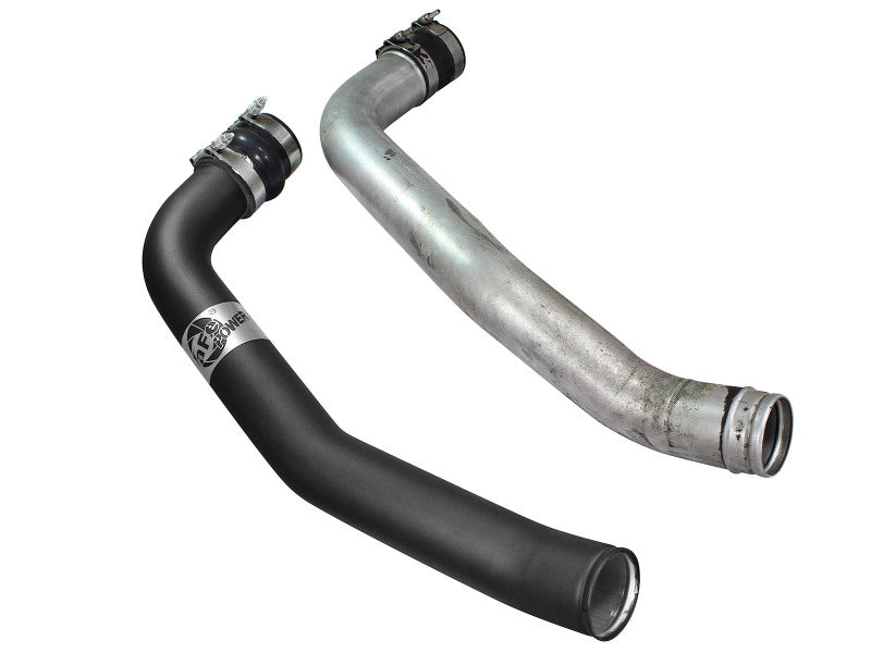 aFe Bladerunner Intercoolers I/C Tube 3in Cold Side Ford F-250/F-350 99-03 V8-7.3L - Black - 46-20098-B
