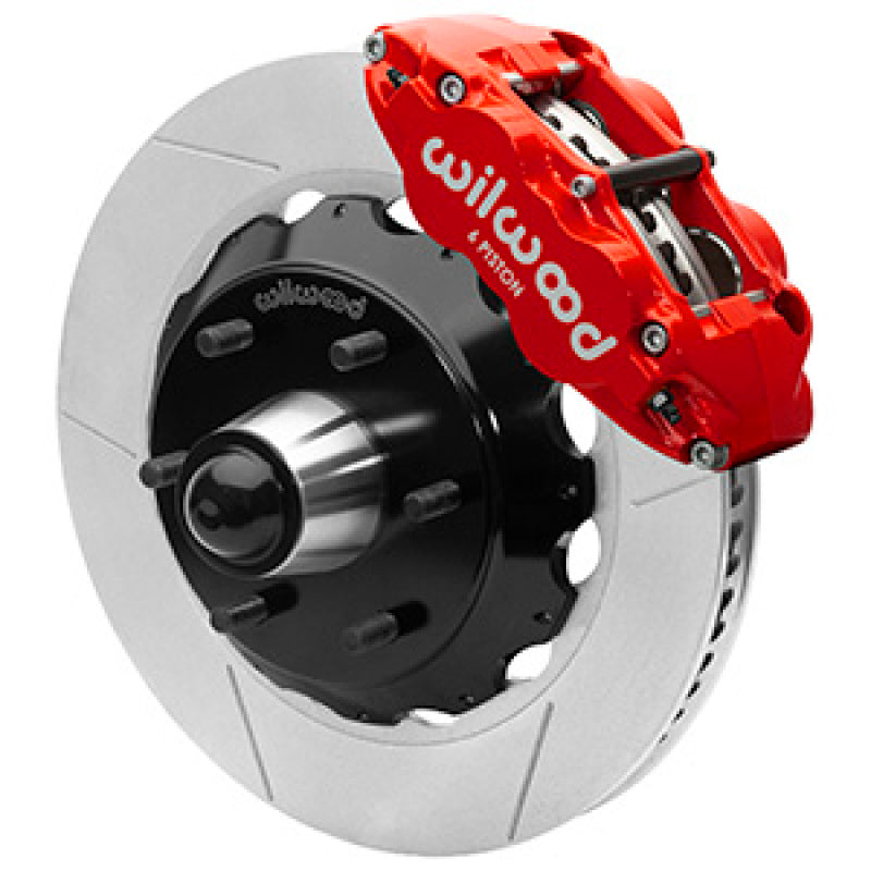 Wilwood 63-87 C10 FNSL6R Front Big Brake Kit 14in slotted 6x5.5 BP for drop spindles - Red - 140-16458-R