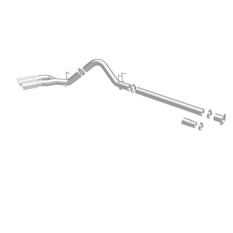 MagnaFlow 08-17 Ford F-250/F-350/F-450 4.6L/6.7 DPF-Back SS 4in Dual Single Passenger Side Rear Exit - 17873