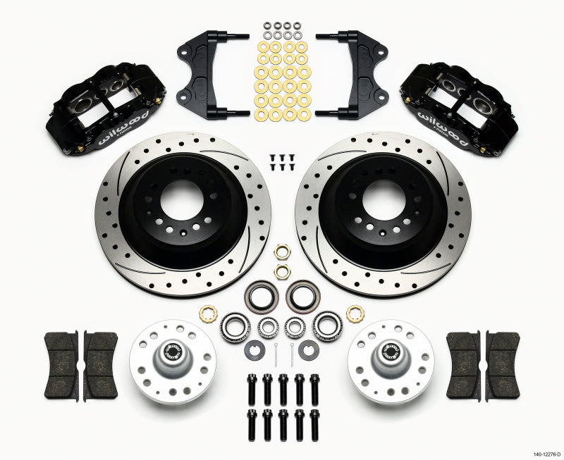 Wilwood Narrow Superlite 6R Front Hub & 1PC Rtr Kit 12.88in Drilled WWE ProSpindle - 140-12276-D