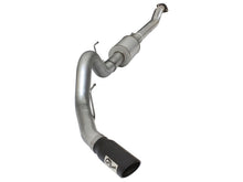 Load image into Gallery viewer, aFe Atlas Exhausts 4in Cat-Back Aluminized Steel Exhaust Sys 2015 Ford F-150 V6 3.5L (tt) Black Tip - 49-03069-B
