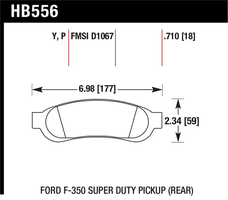 Hawk Super Duty Street Brake Pads - HB556P.710