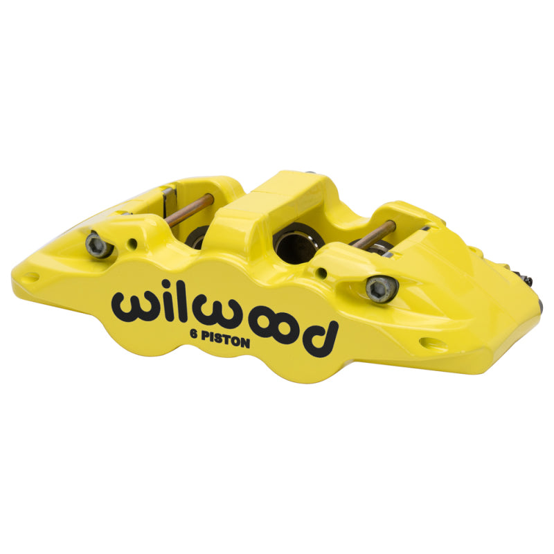 Wilwood caliper AERO6 1.62/1.12/1.12 1.25 rotor R/H yellow - 120-13289-Y