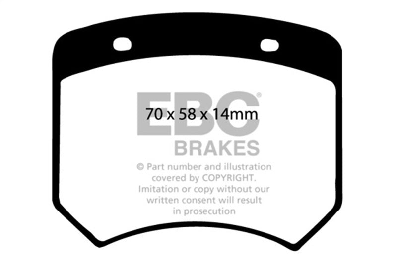 EBC 70-73 Rover Mini 1275 (10in Wheels) Greenstuff Front Brake Pads - DP2102