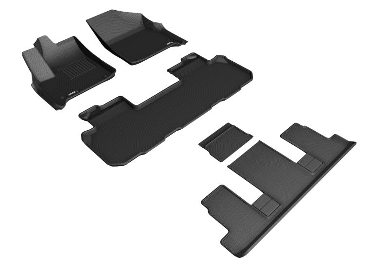 3D MAXpider 18-24 Chevrolet Traverse Kagu Black Full Set - L1CH08601509