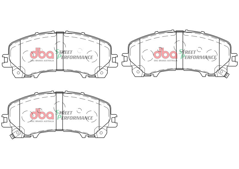 DBA 14-19 Infiniti Q50 (Base & Premium Incl Hybrid) SP Performance Front Brake Pads - DB2341SP