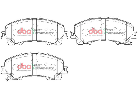 DBA 14-19 Infiniti Q50 (Base & Premium Incl Hybrid) SP Performance Front Brake Pads - DB2341SP