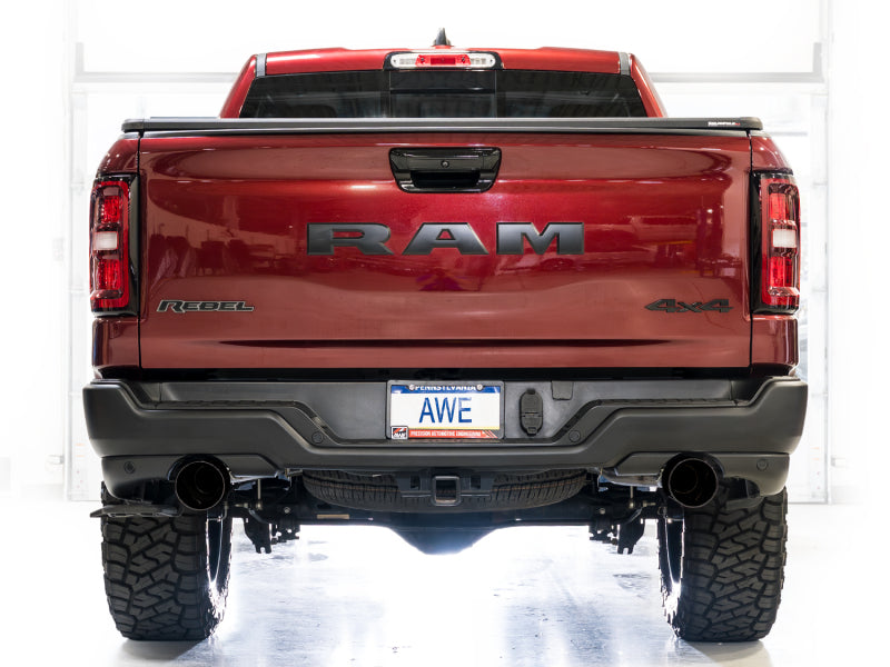 AWE Tuning 2025+ RAM 1500 3.0TT Rebel 0FG Cat-Back Exhaust w/ Diamond Black Tips - 3015-33531