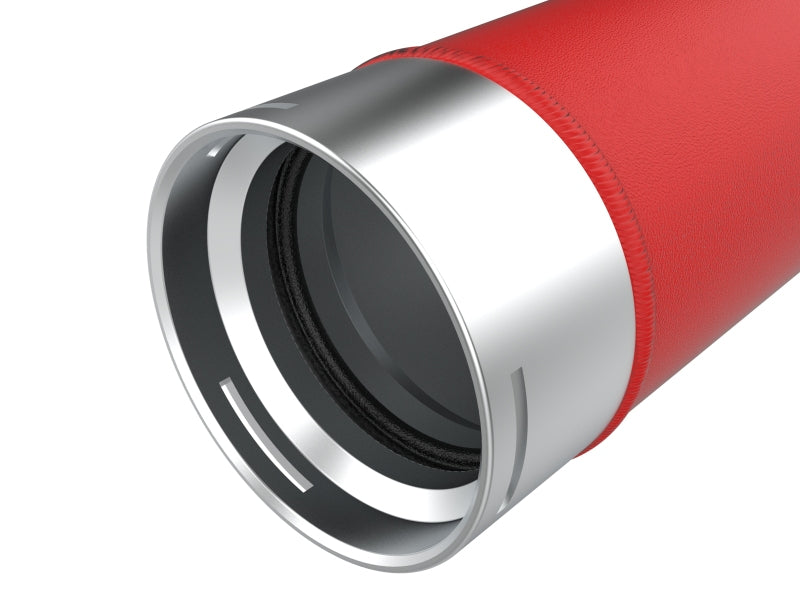 aFe 23-24 Ford Diesel Trucks V8-6.7L (td) BladeRunner Aluminum Hot and Cold Charge Pipe Kit - Red - 46-20734-R