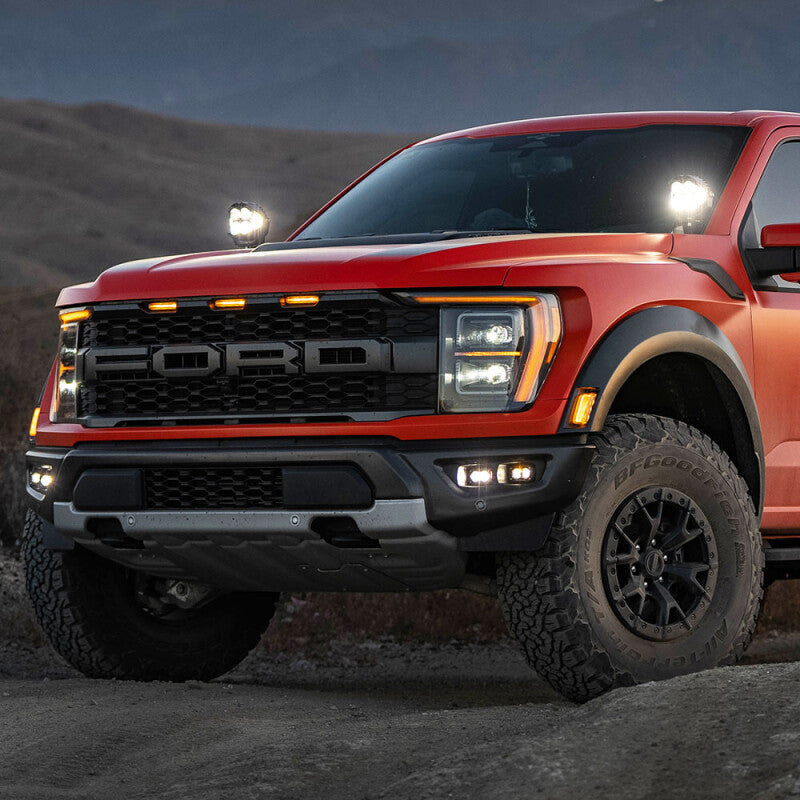 Baja Designs 21+ Ford Raptor/22+ Bronco S2 SAE Pro Fog Pocket Light Kit Clear/Amber - 448181