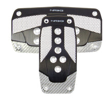Load image into Gallery viewer, NRG Aluminum Sport Pedal A/T - Black w/Silver Carbon - PDL-450BK