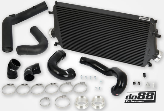 do88 10-11 SAAB NG 9-5 2.8T/Turbo6 BigPack Intercooler Kit w/Black Hoses - BIG-330-S