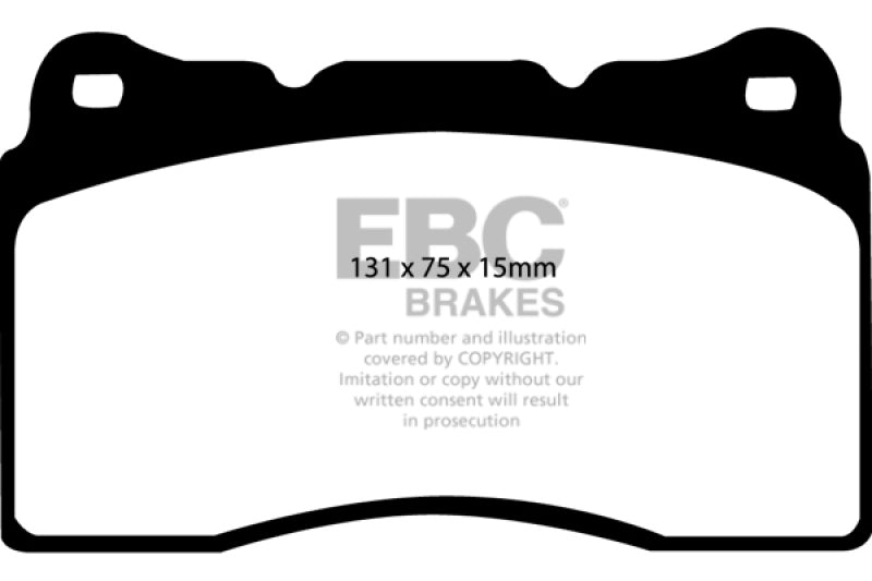 EBC Racing 2017+ Honda Civic Type-R (FK8) RP-1 Front Race Brake Pads - DP81210RP1