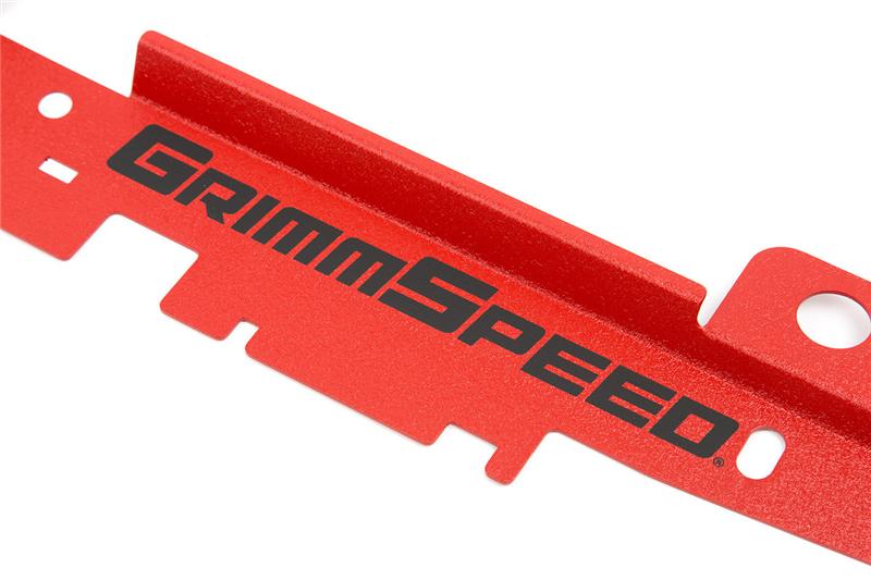 GrimmSpeed 05-09 Subaru Legacy/Outback Radiator Shroud w/Tool Tray - Textured Red - 096032