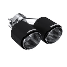 Load image into Gallery viewer, MBRP Universal Carbon Fiber Dual Tip 4in OD/2.5in Inlet - T5178CF