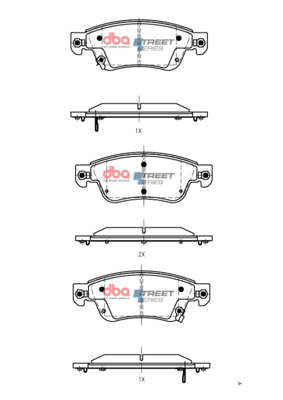 DBA 09-13 Infiniti G37 RWD/AWD (330mm Front Rotor) Street Series Front Brake Pads - DB1698SS