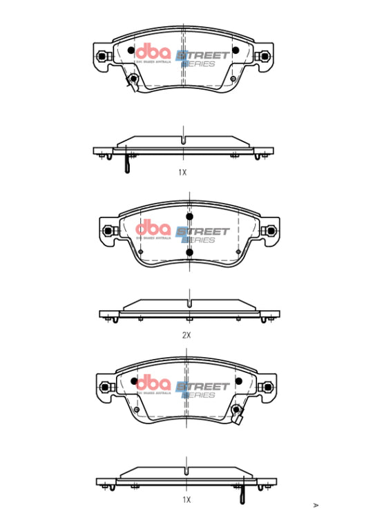 DBA 09-13 Infiniti G37 RWD/AWD (330mm Front Rotor) Street Series Front Brake Pads - DB1698SS