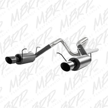 Load image into Gallery viewer, MBRP 11-14 Ford Mustang GT 5.0L 3in Cat Back Dual Split Rear Street Version 4in Tips - Black - S7258BLK
