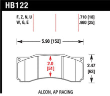Load image into Gallery viewer, Hawk Stoptech ST-60 Caliper DTC-70 Race Brake Pads - HB122U.710
