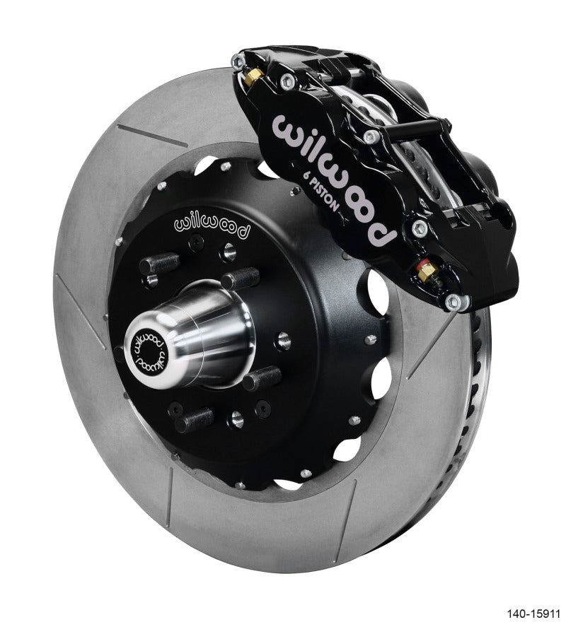 Wilwood Narrow Superlite 6R Front Big Brake Kit 14.00in GT competition Series Rotor - Black - 140-15911