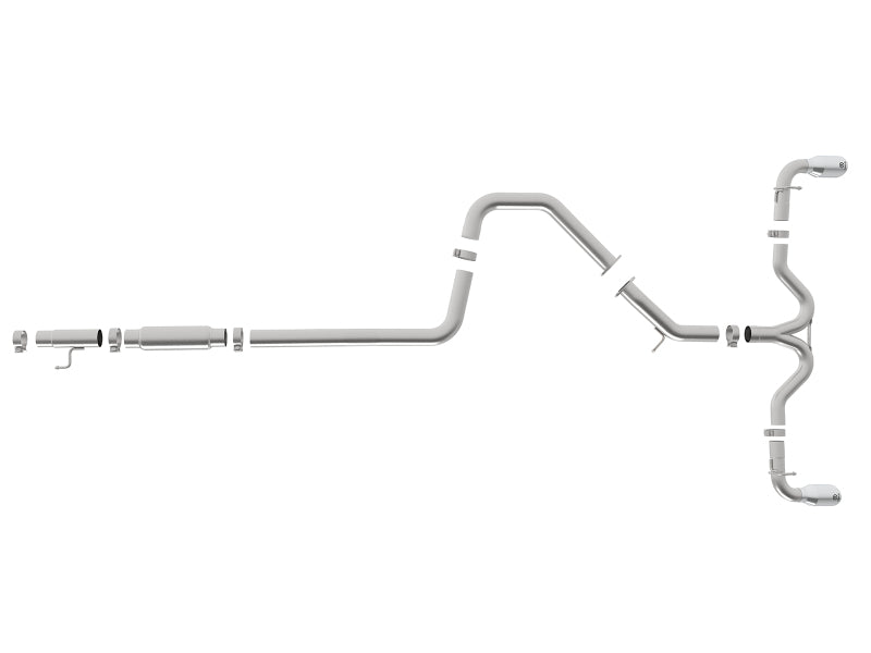 aFe Takeda 3-2.5in 304 SS Cat-Back Exh Sys w/Polished Tips 2018 Hyundai Elantra GT Sport I4-1.6L (t) - 49-37003-1P
