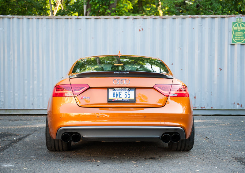 AWE Tuning Audi B8.5 S5 3.0T Track Edition Exhaust - Diamond Black Tips (90mm) - 3010-43042
