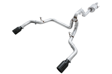 Load image into Gallery viewer, AWE Tuning 2015+ Ford F-150 0FG Dual Exit Performance Exhaust System w/5in Diamond Black Tips - 3015-33120