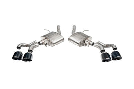Corsa 22-25 Caddy CT5-V Blackwing 3in Axle-Back - Act. Exh. - Dual Rear Exit - Twin 4.5in Tips - Blk - 21322BLK