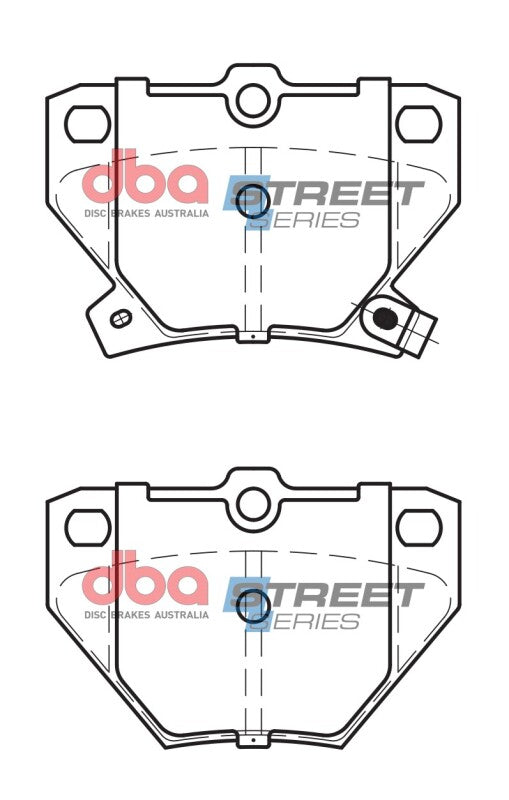 DBA 03-08 Pontiac Vibe (FWD) Rear Street Series Brake Pads - DB1429SS