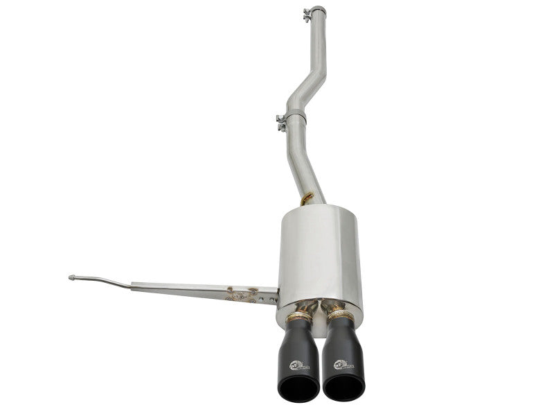 aFe MACHForce XP Exhausts Cat-Back SS-304 14-17 Mini Cooper S Hardtop 2-Door w/ Black Tips - 49-36331-B