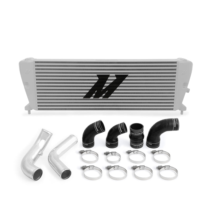 Mishimoto Ford Ranger 3.2L Diesel Intercooler Kit 2011+ Silver w/ Polished Pipes - MMINT-RGR-11KSLP