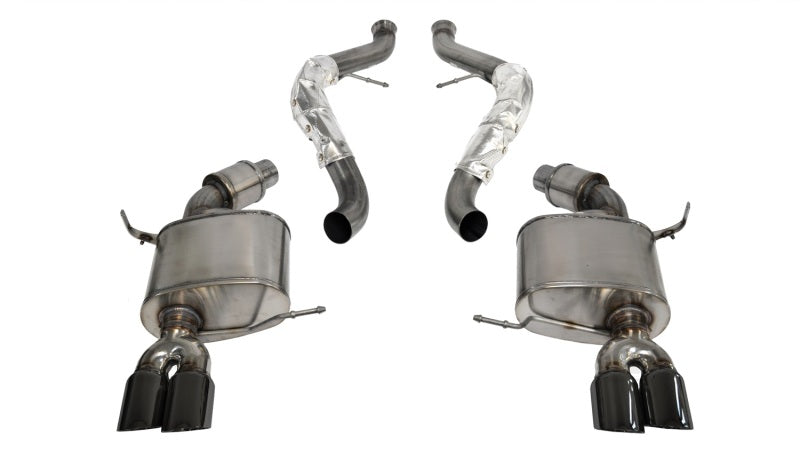 Corsa 2008-2012 BMW M3 E90 Black Sport Cat-Back Exhaust - 14569BLK