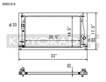 Load image into Gallery viewer, Koyo 04-09 Mazda Mazda3/Speed3 2.0/2.3L I4 NA/Turbo (MT) Radiator - KH061816