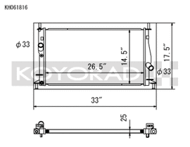 Koyo 04-09 Mazda Mazda3/Speed3 2.0/2.3L I4 NA/Turbo (MT) Radiator - KH061816