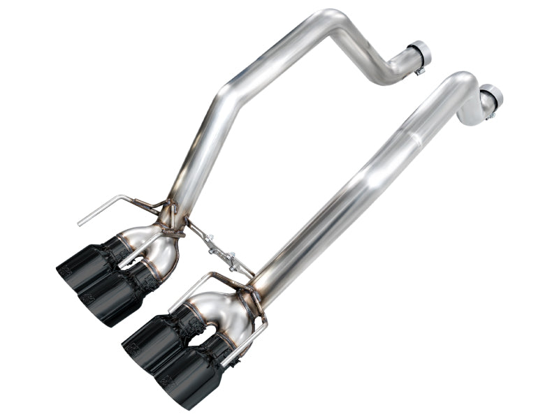 AWE Tuning C6 Chevrolet Corvette Z06/ZR1 Track Edition Axle-Back Exhaust w/ Diamond Black Tips - 3020-43606