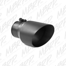 Load image into Gallery viewer, MBRP Universal Tip 4.5in OD 3in Inlet 8in Length Dual Walled Angled Exhaust Tip - Black - T5151BLK